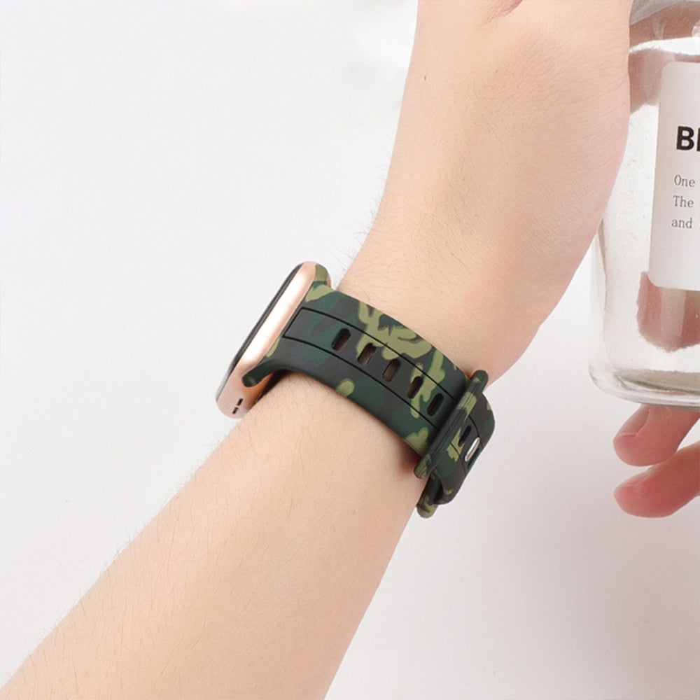 Silicone Apple Watch Ultra  Bracelet/Strap Series 11/10/9/8/7/6/5/4/ SE / Ultra 1/2/3