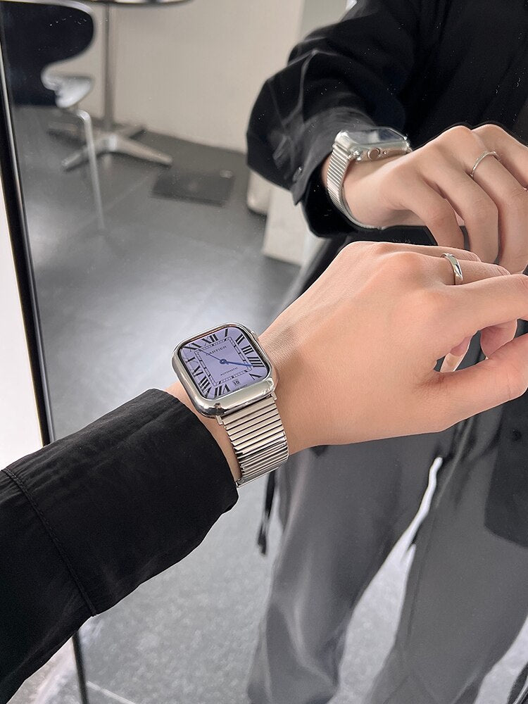 Stainless Steel Strap Apple Watch Band Series 11/10/9/8/7/6/5/4/ SE / Ultra 1/2/3