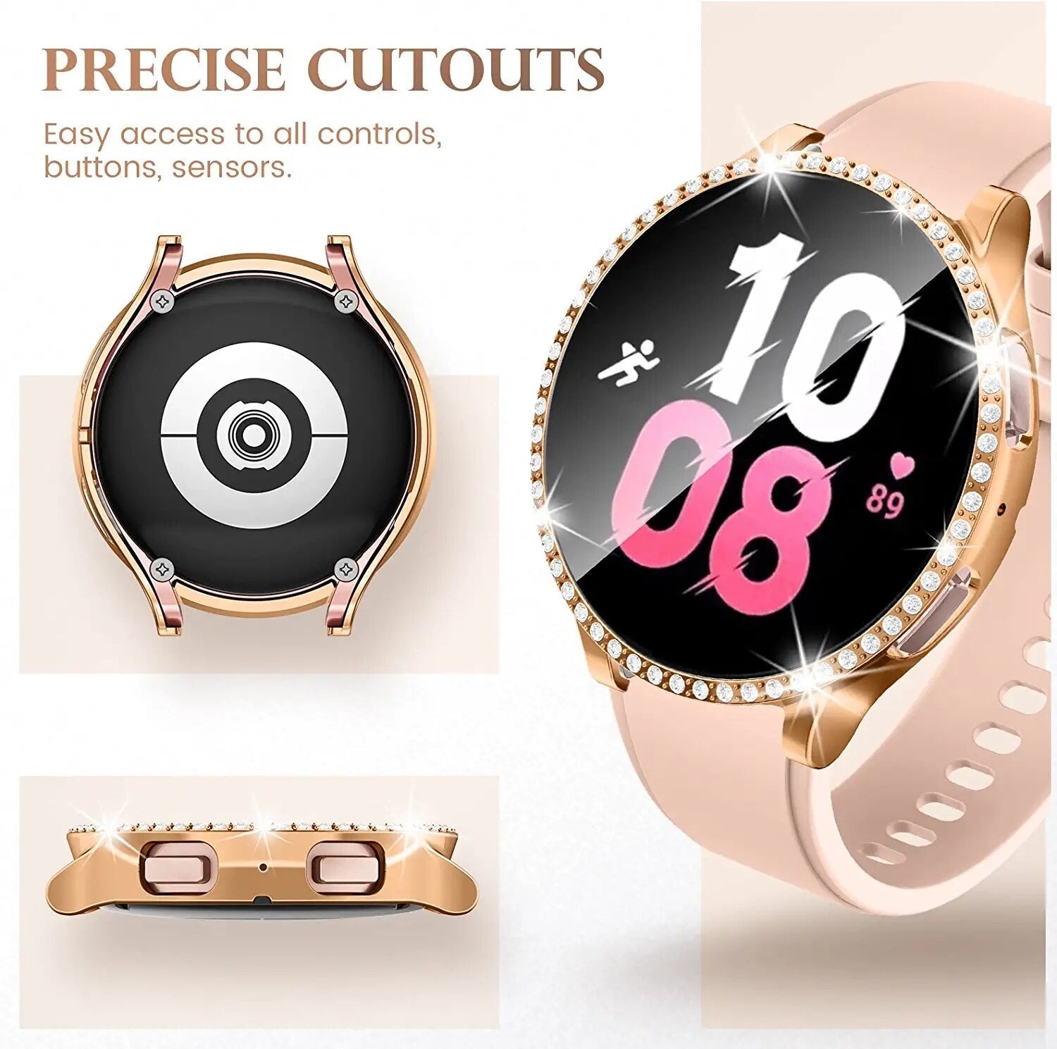 Diamond Samsung Galaxy 4, 5 Watch  Case 40MM, 44MM