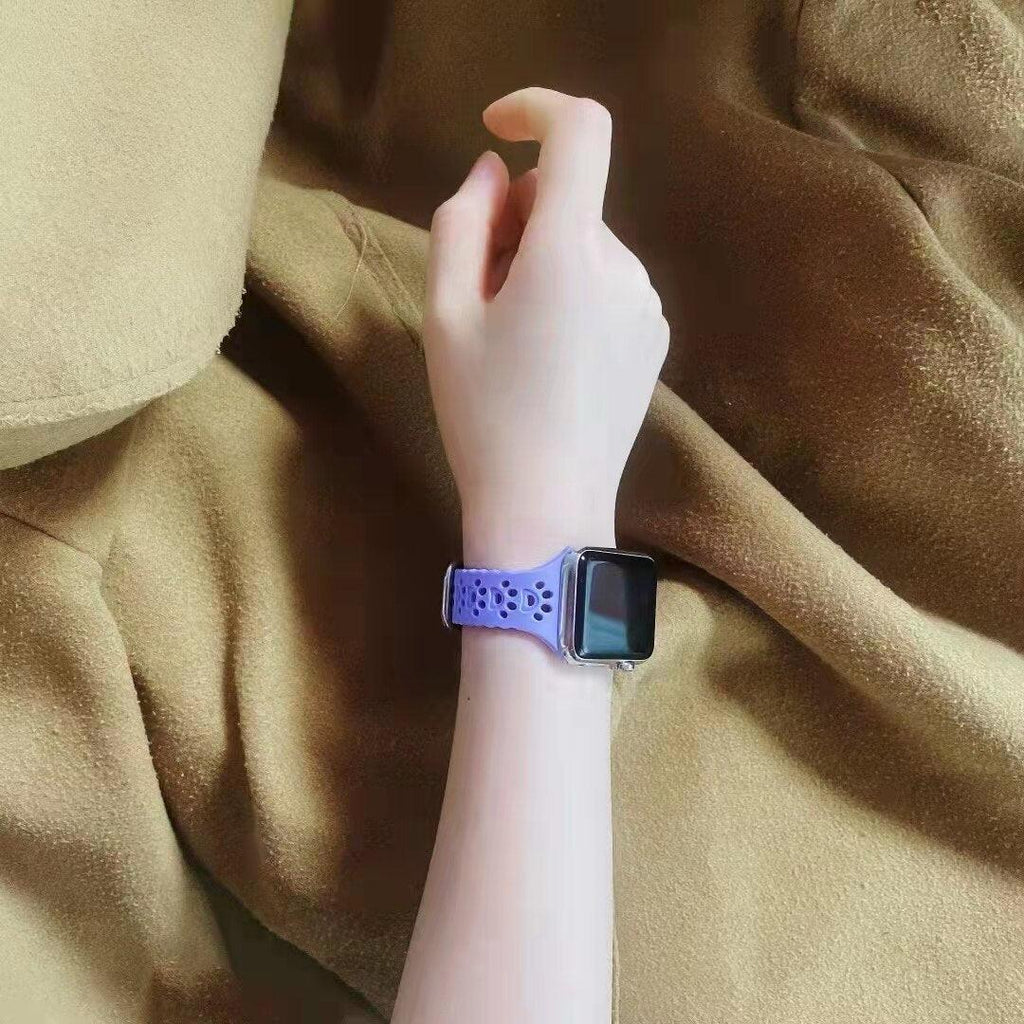 Cat Paw Print Silicone Band for Apple Watch | Series 11, 10, Ultra & More