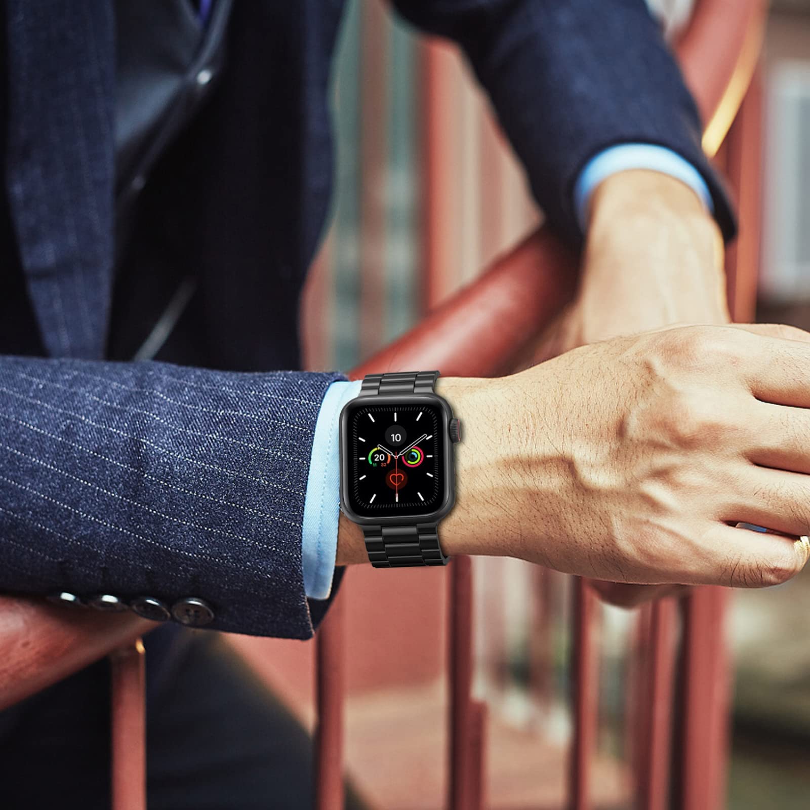 Stainless Steel Apple Watch Band Series 11/10/9/8/7/6/5/4/ SE / Ultra 1/2/3