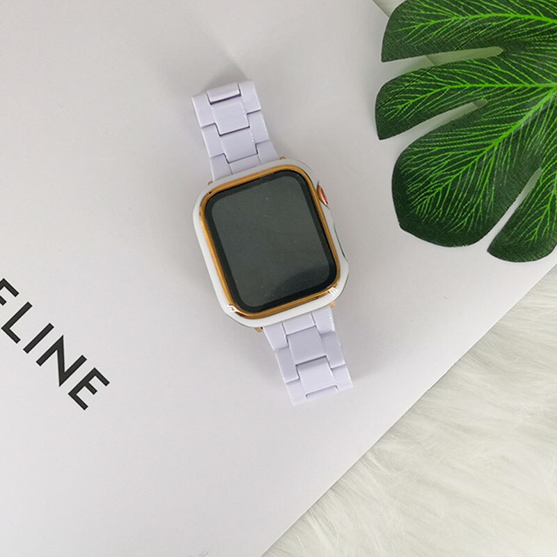 Resin & Ceramic Apple Watch Band – Series 1–10, SE, Ultra