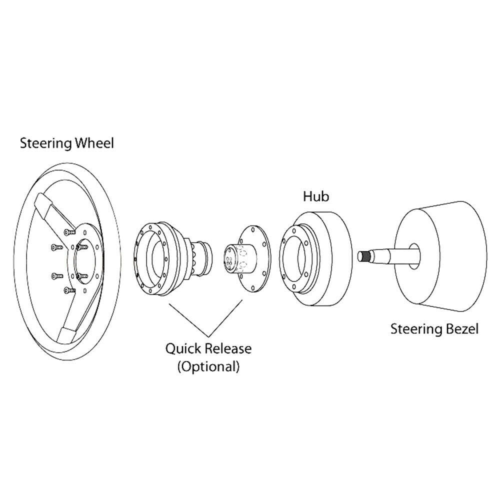 Steering Wheel Short Hub Adapter For 2015-2017 Subaru WRX STI Forester Legacy
