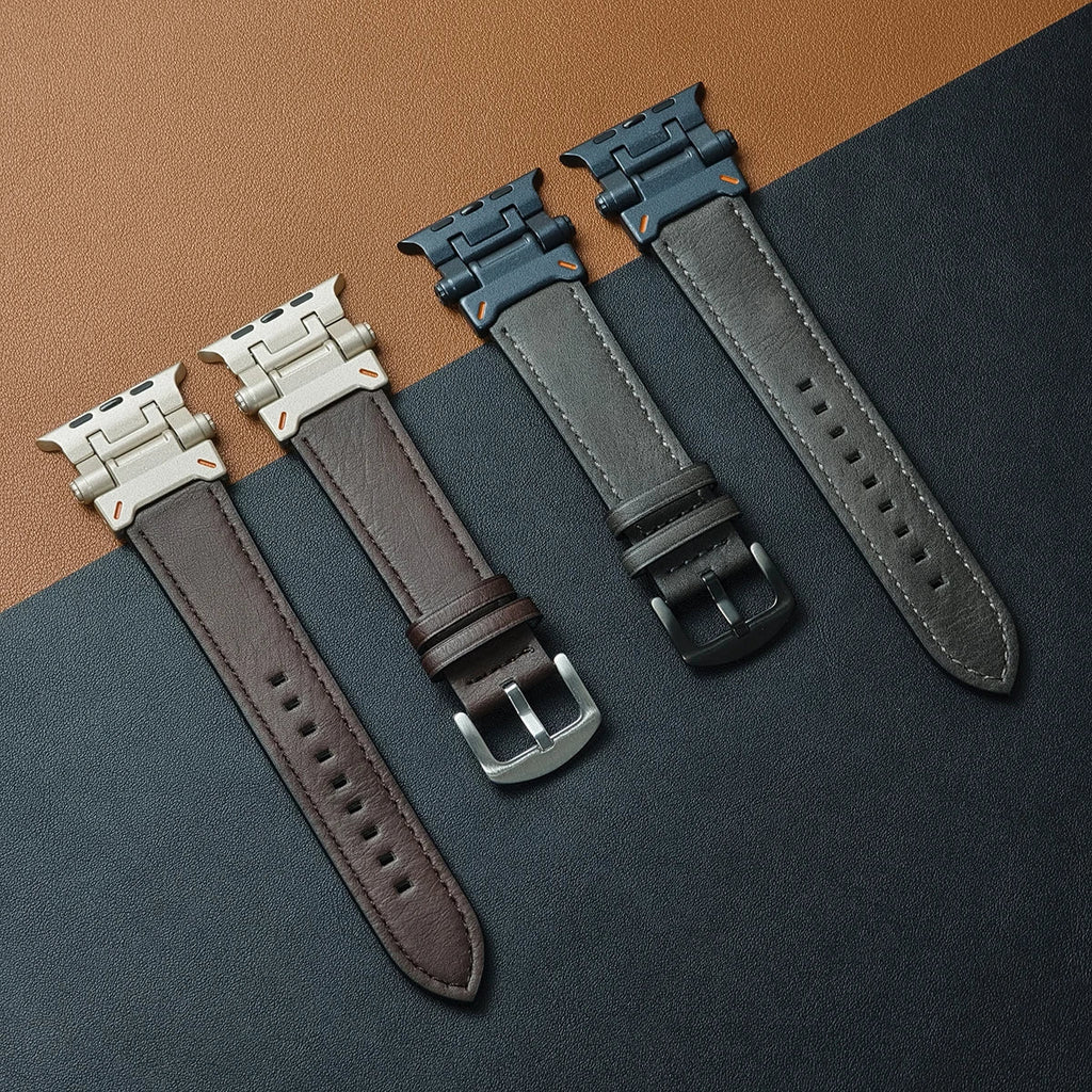 Genuine Leather Apple Watch Band Series 11/10/9/8/7/6/5/4/ SE / Ultra 1/2/3