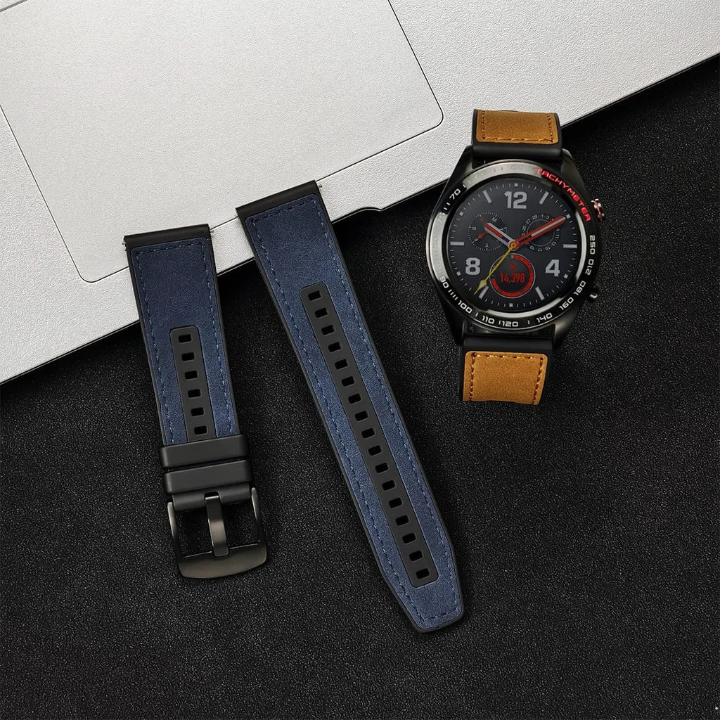22mm, Strap for Samsung Galaxy Watch 7 FE 6 5 4 5Pro 6/4Classic Silicone Band for Huawei GT5 Pro 46mm GT4/3Pro Bracelet (Kopya) (Kopya)