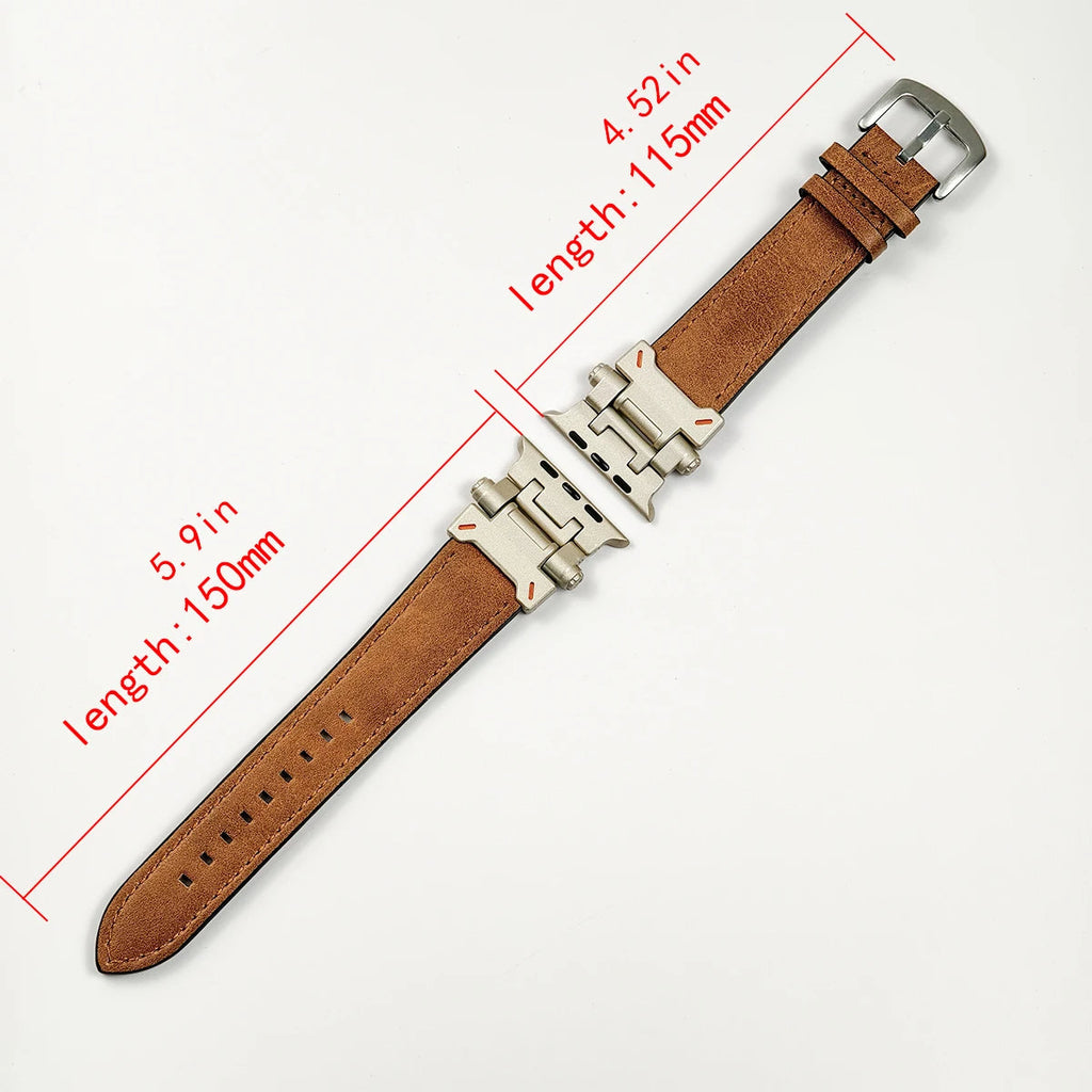Genuine Leather Apple Watch Band Series 11/10/9/8/7/6/5/4/ SE / Ultra 1/2/3