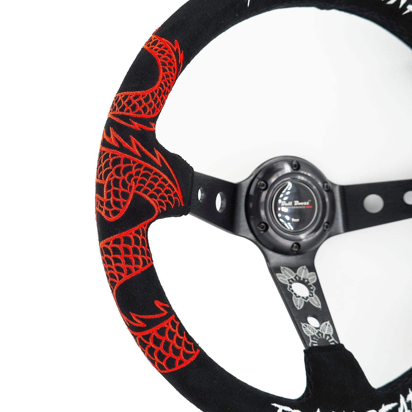 Track Ready Suede Steering Wheel + Hub Adapter Kit For Toyota Corolla, Hilux Pickup