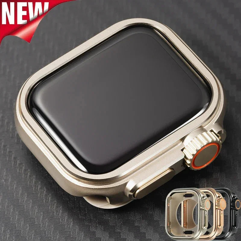 Zinc Plated Metal Apple Watch Case Series 10 Compatible (42MM, 46MM)