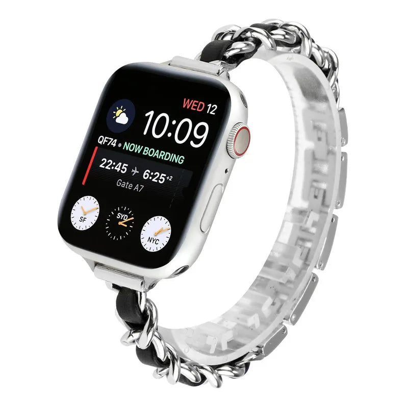 Stainless Steel Apple Watch Strap Series 11/10/9/8/7/6/5/4/ SE / Ultra 1/2/3