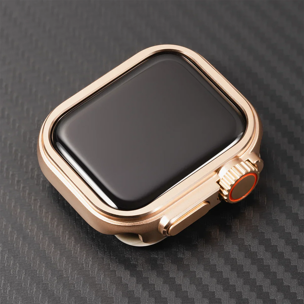 Zinc Plated Metal Apple Watch Case Series 10 Compatible (42MM, 46MM)