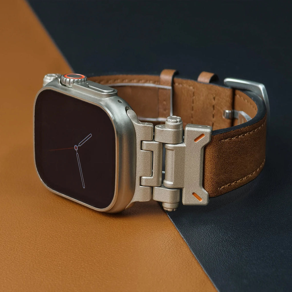 Genuine Leather Apple Watch Band Series 11/10/9/8/7/6/5/4/ SE / Ultra 1/2/3