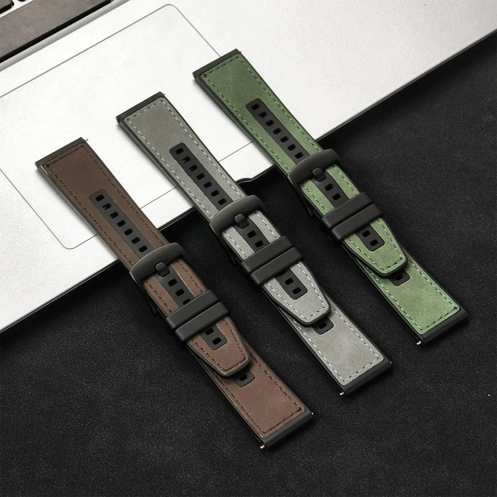 22mm, Strap for Samsung Galaxy Watch 7 FE 6 5 4 5Pro 6/4Classic Silicone Band for Huawei GT5 Pro 46mm GT4/3Pro Bracelet (Kopya) (Kopya)