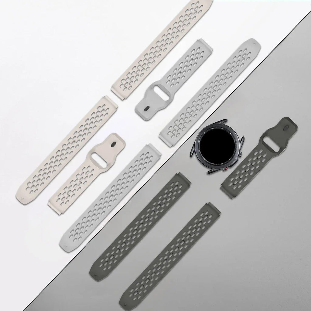 18mm, 20mm, 22mm, Strap for Samsung Galaxy Watch 7 FE 6 5 4 5Pro 6/4Classic Silicone Band for Huawei GT5 Pro 46mm GT4/3Pro Bracelet