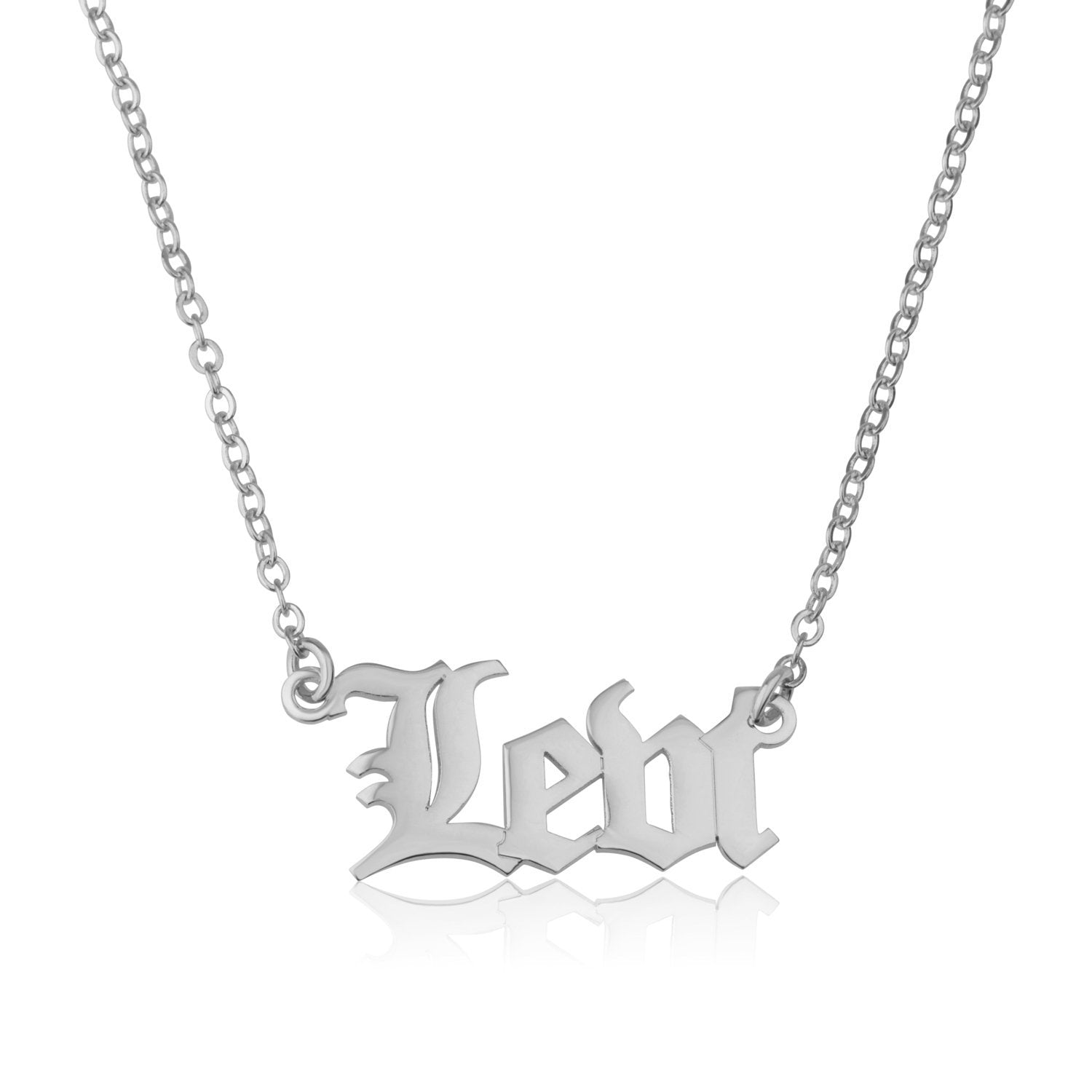 Old English Name Necklace