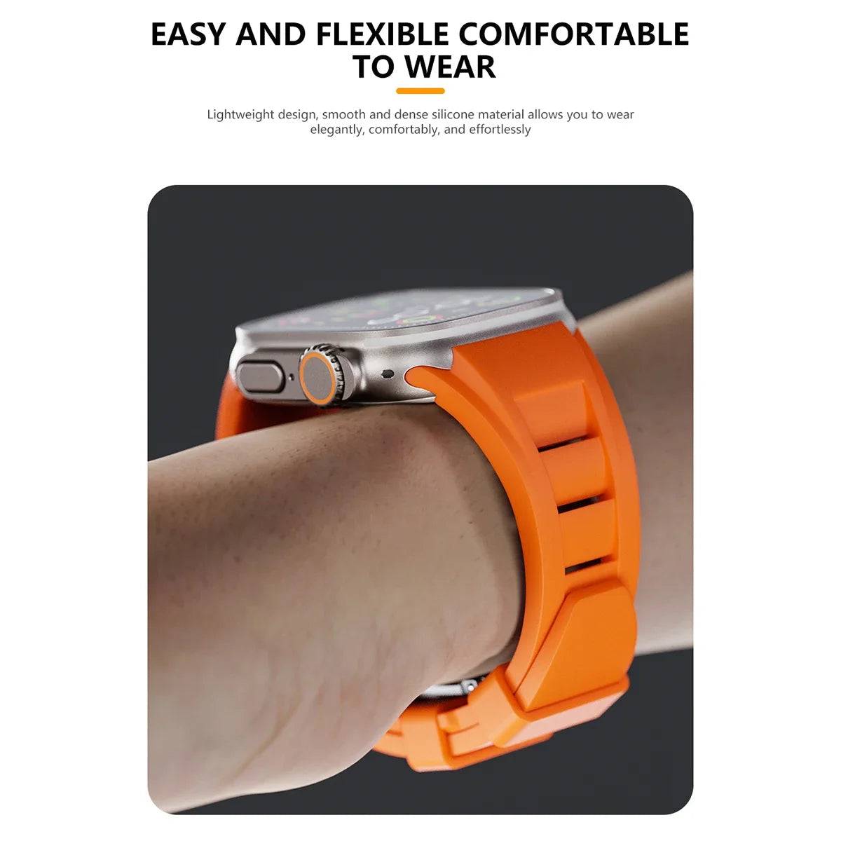 Silicone Apple Watch Band Series 11/10/9/8/7/6/5/4/ SE / Ultra 1/2/3