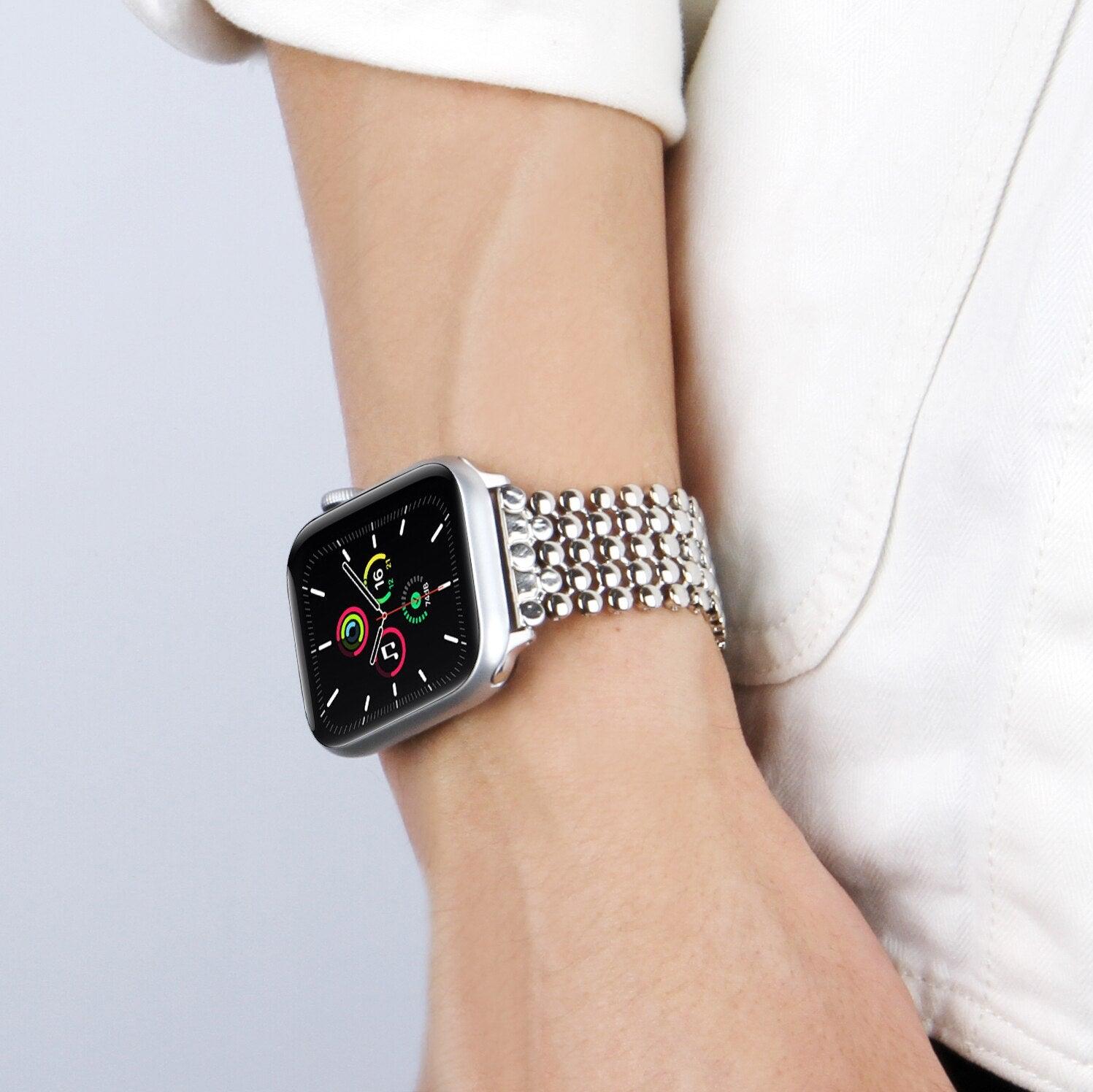 Stainless Steel Apple Watch Strap Series 11/10/9/8/7/6/5/4/ SE / Ultra 1/2/3