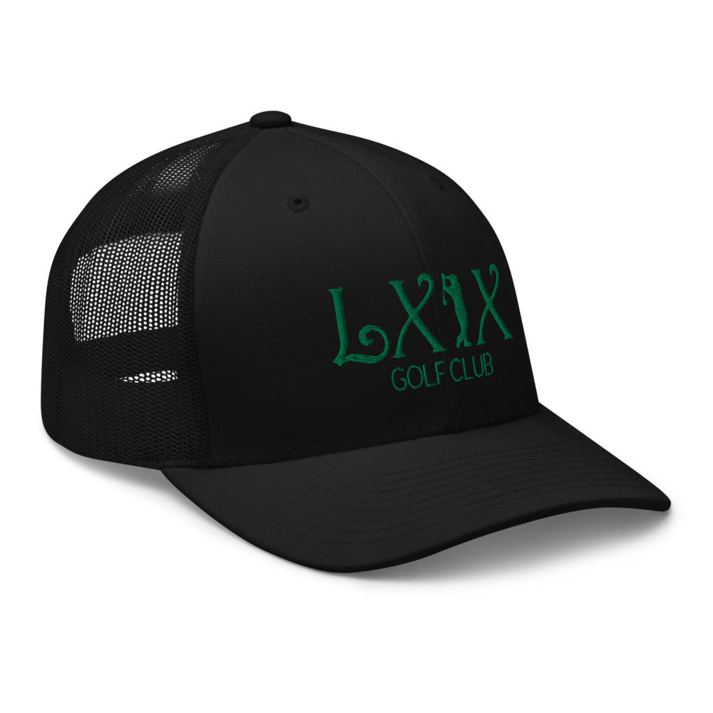 Curve Logo Trucker Cap - Green Logo