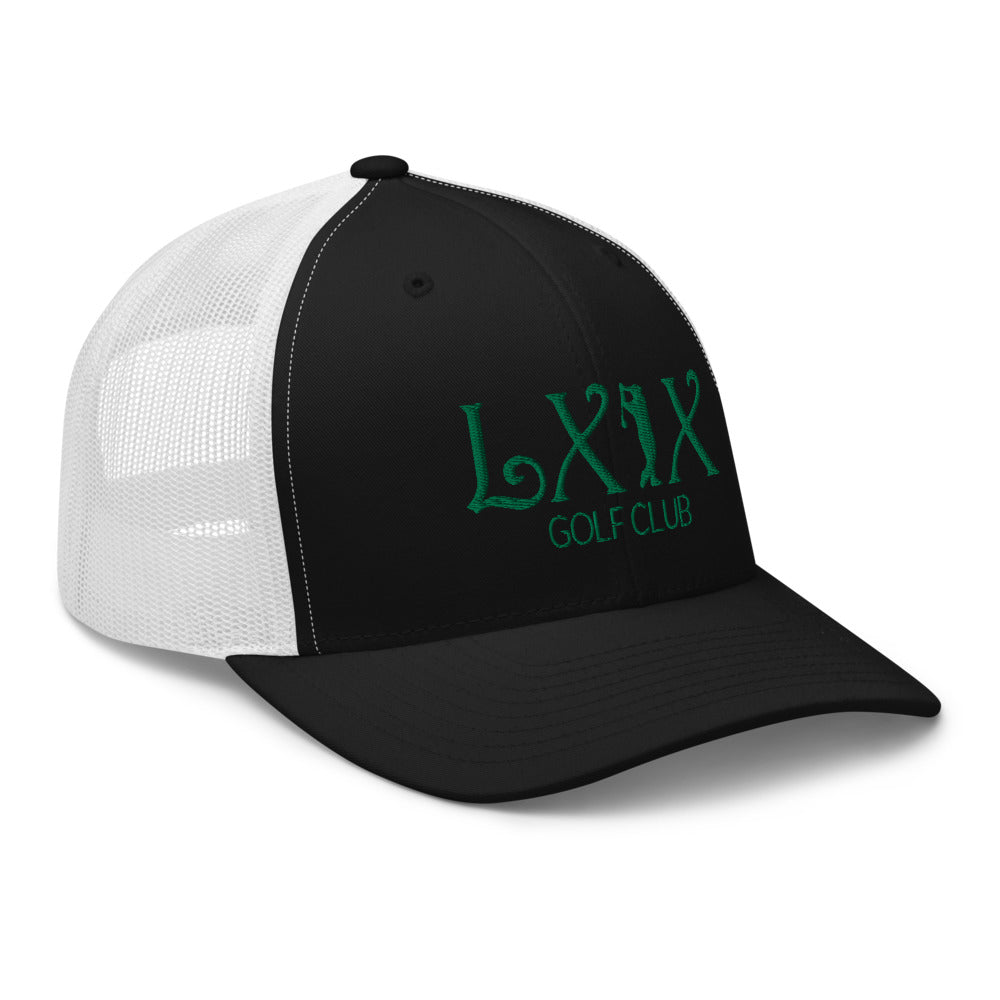 Curve Logo Trucker Cap - Green Logo