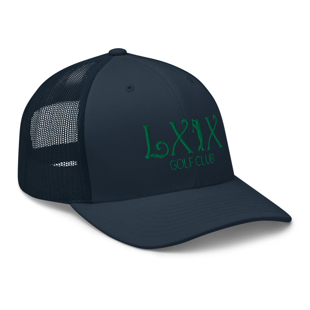 Curve Logo Trucker Cap - Green Logo