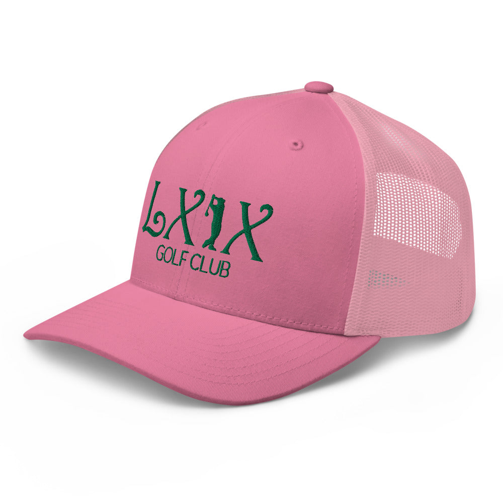 Curve Logo Trucker Cap - Green Logo