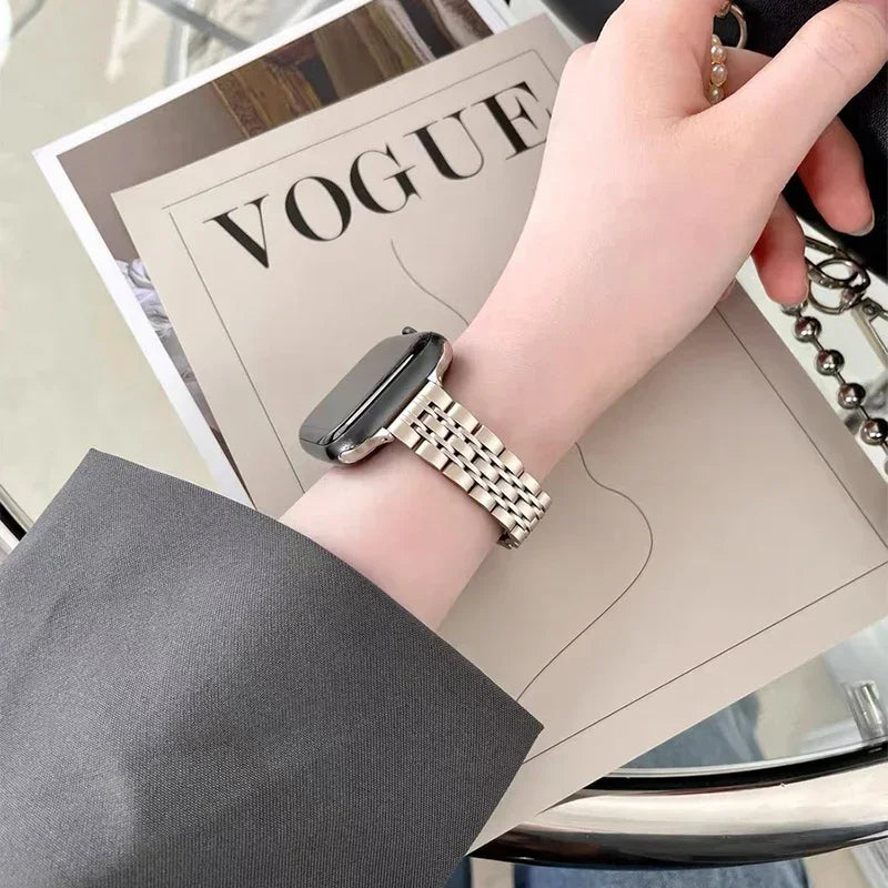 Stainless Steel Strap For Apple Watch Band Series 11/10/9/8/7/6/5/4/ SE / Ultra 1/2/3