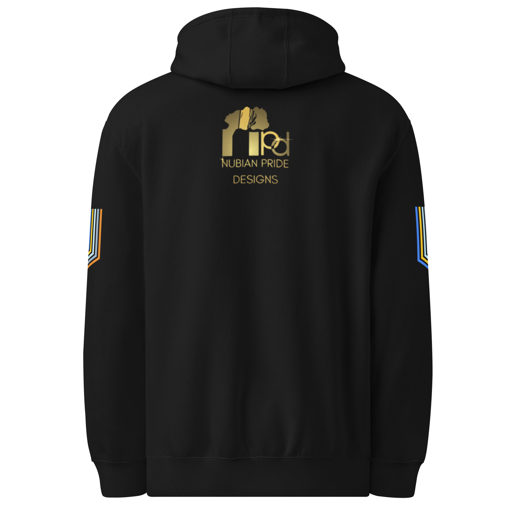 The Adidas Fleece Unisex Hoodie with Tribal Print & African Print Logo