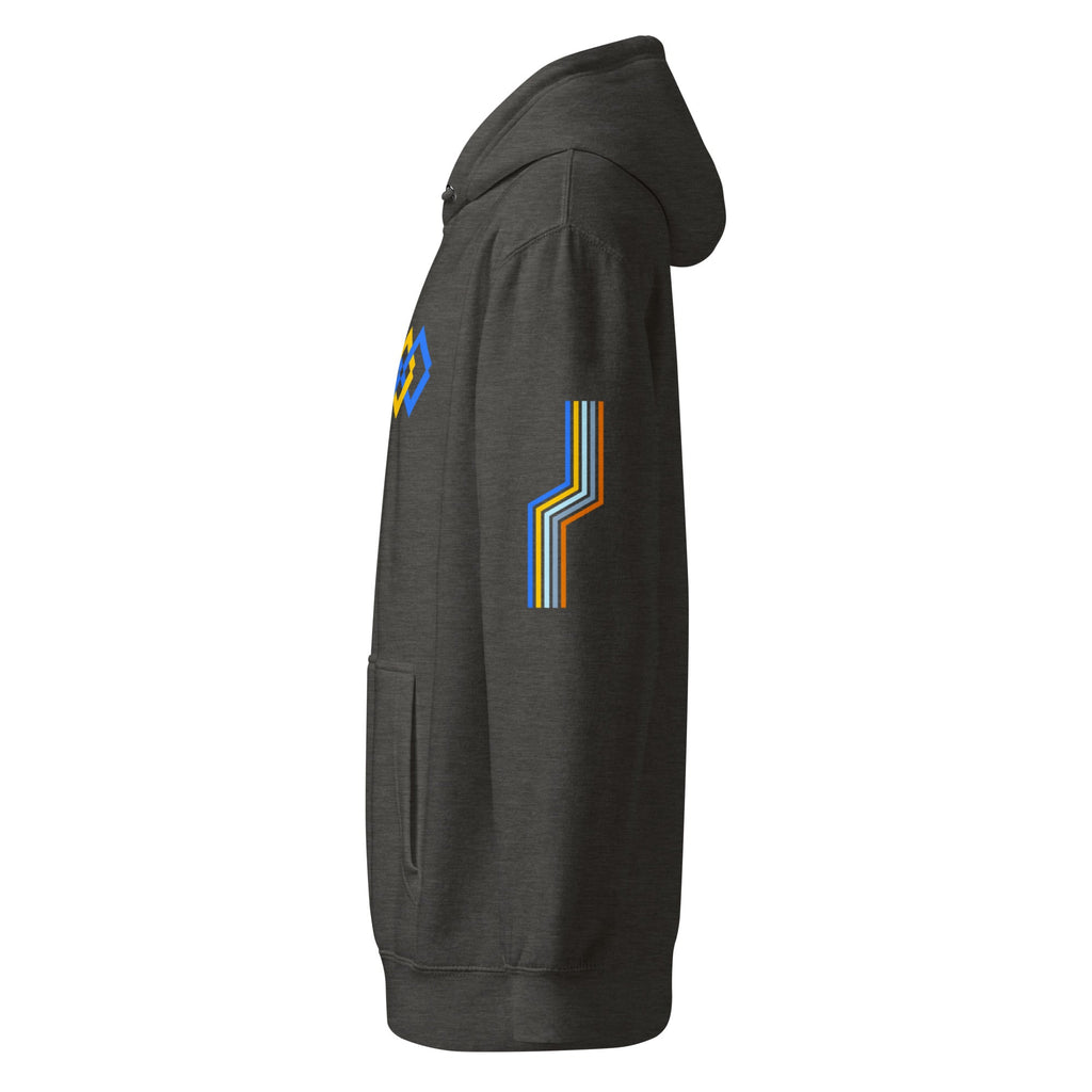 The Adidas Fleece Unisex Hoodie with Tribal Print & African Print Logo