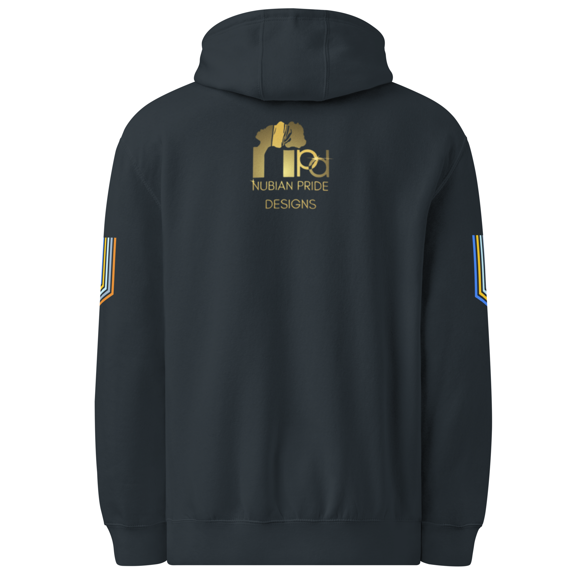 The Adidas Fleece Unisex Hoodie with Tribal Print & African Print Logo