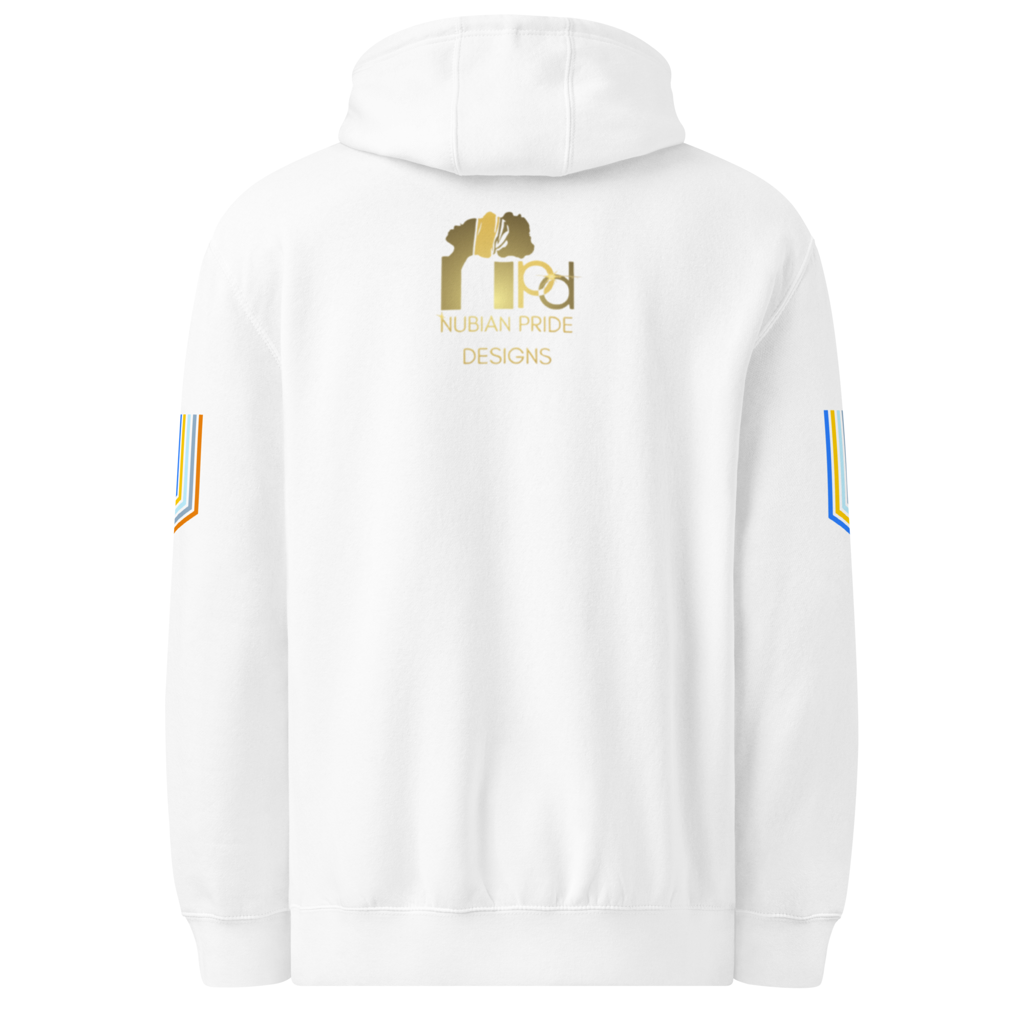 The Adidas Fleece Unisex Hoodie with Tribal Print & African Print Logo